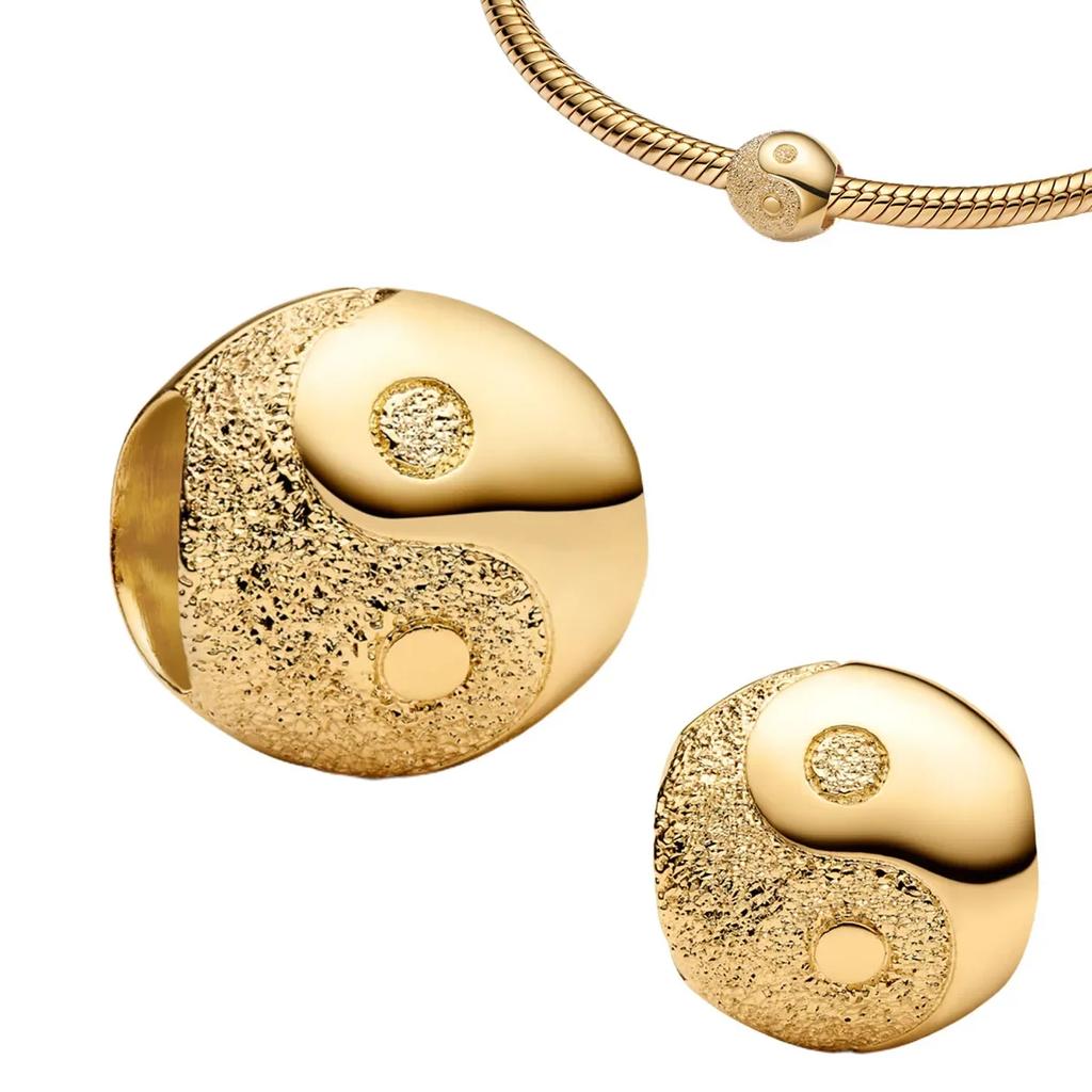 Аутентичные Медные Золотистые Круглые Шармы Лошадь Лев Замок Бусины Браслет Ожерелья Женский Рождество Хэллоуин DIY Подарок