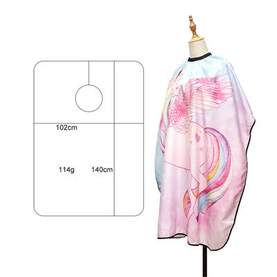 Парикмахерский фартук для детей, водонепроницаемый, с рисунком из мультфильма, накидка для парикмахерской, профессиональные аксессуары для укладки волос в парикмахерской