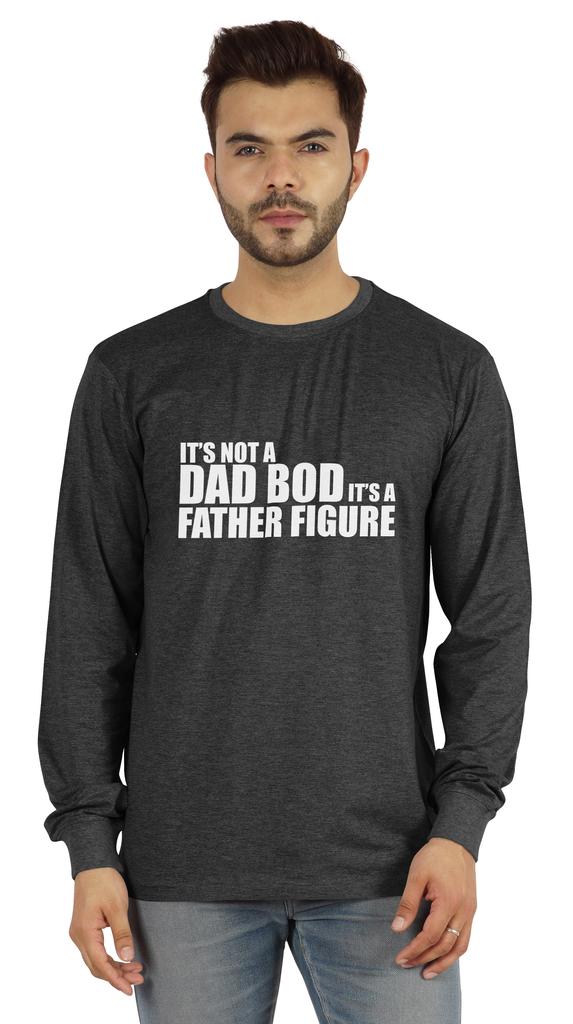 Inkmeso Мужская футболка It's Not A Dad Bod It's A Father Figure Смешные цитаты Папочка футболка