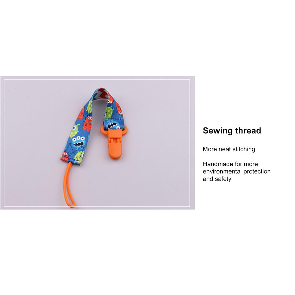 3Pcs/Pack Fixed Button Baby Pacifier Clips Chains Ribbon Dummy Soother Holder Chains Anti-drop Buckle Strap for Pacifier Baby Feeding Gift