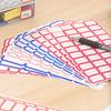 DSB 2400 Pieces 29x20mm Label Paper Stickers, Self-Adhesive Sticky Notes, Easy-Tear Memo Pads, Office Supplies, Markers, Note Pads, Red