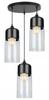 Ceiling hanging lamp, glass lampshade, LED
