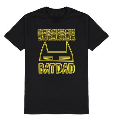 Футболка Da-Da Batdad Мужская Бэтмен Дада Смешной Подарок Рождество День рождения Супергерой
