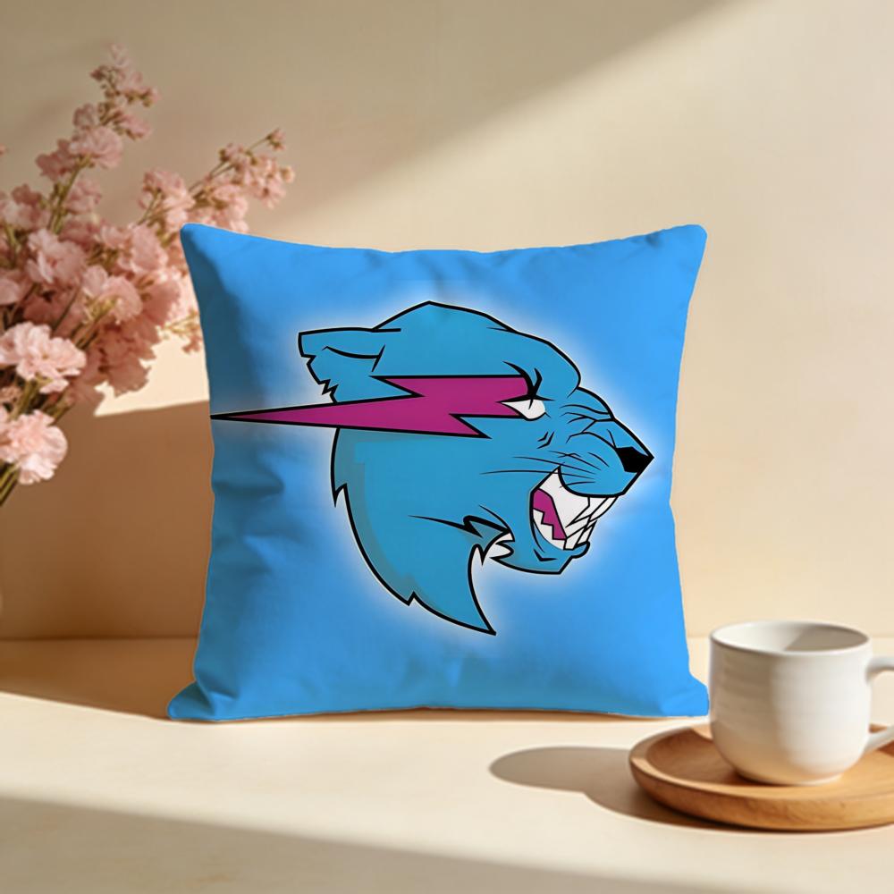 Trendy BBeastful Cushion Cover Stylish Washable Pillow Cover Ideal for Couch Bedroom Car Decoration
