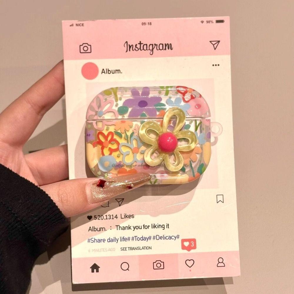 TPU Material Flower Earphone Case for Airpods Pro2/1/2/3/4 For Airpods Pro 2