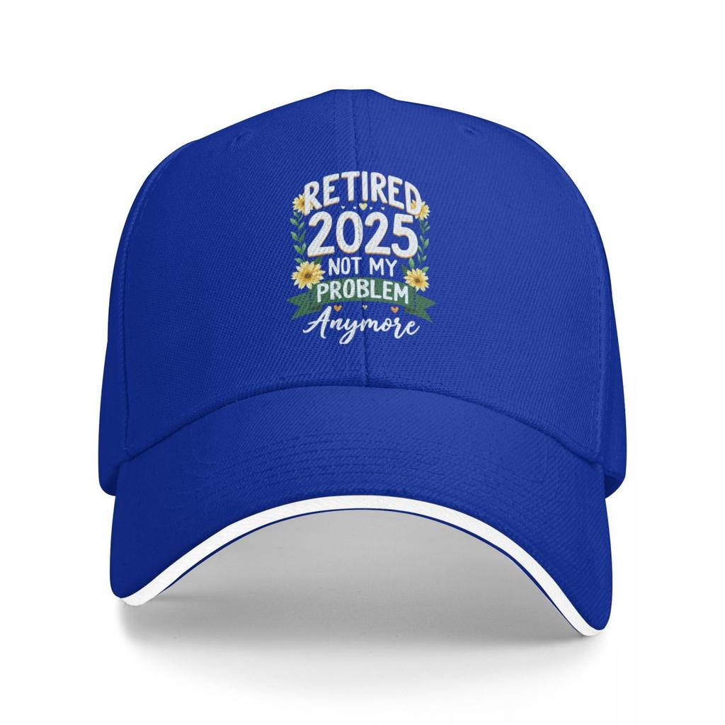 Baseball Caps Retired 2025 Not My Problem Anymore Funny Casquette Female Male Casual Spring Hats