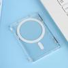 Прозрачный чехол для телефона Magsafe с магнитным держателем-подставкой, кошелек с 2 слотами для карт, двойной сильный магнит, противоударная крышка для телефона