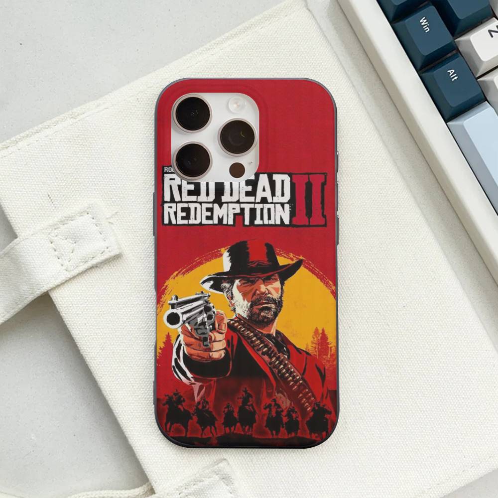 Чехол для телефона Red Dead Redemption RDR 2 для iPhone 17 16 15 11 12 13 14 Pro Max Мягкий гофрированный силиконовый чехол