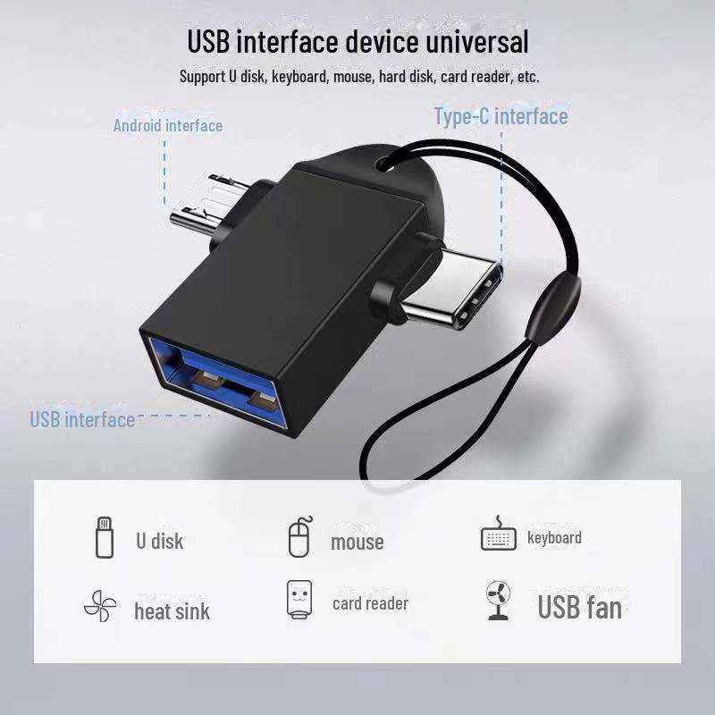 Адаптер USB 3.0 на Type-C + Android OTG: Преобразователь данных и зарядки «два в одном»