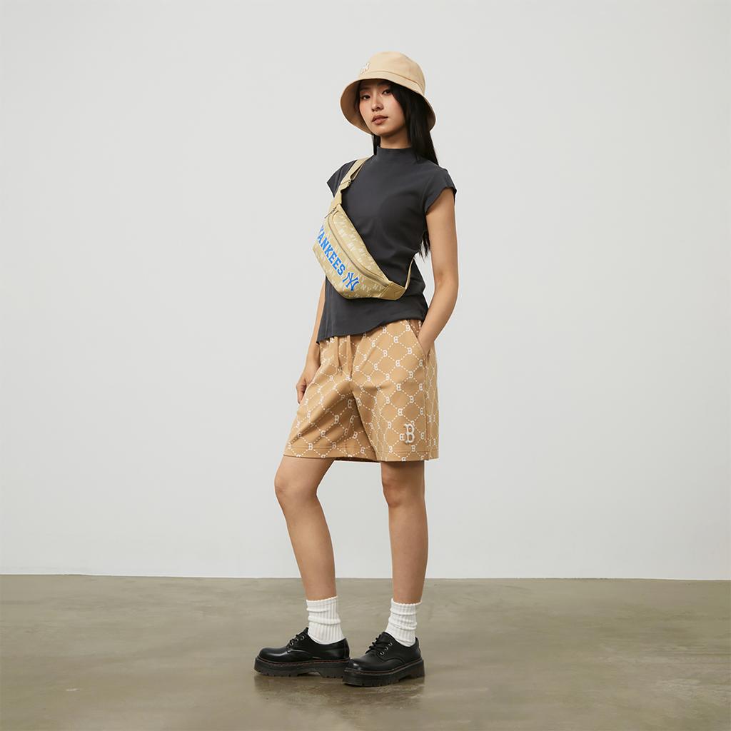 MLB Casual Shorts Unisex Light Camel 3ASPM0343-43CAL