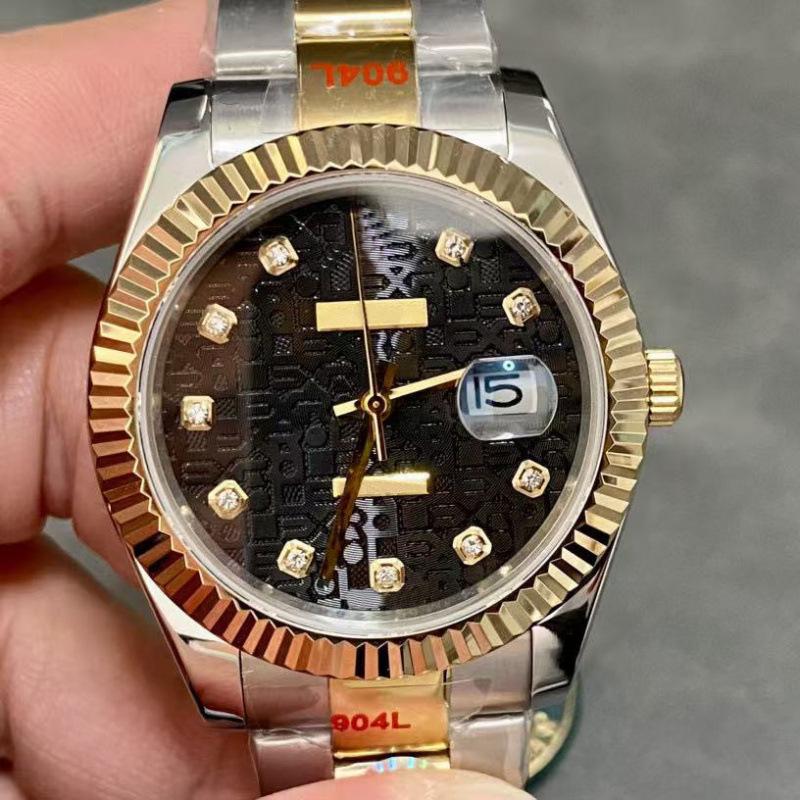 Мужские механические часы из нержавеющей стали серии «Дневник Лаоцзя» с инкрустацией стразами