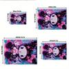 1pc Sanrio Kuromi Mermaid Printed Office Carpet Rectangle Rug Under The Table,Perfect Room Decor for Living Room, Bedroom, Kitchen, Non-slip Floor Mat