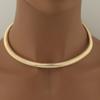 1pc Titanium Steel Exaggerated Threaded Elastic Metal Necklace Choker