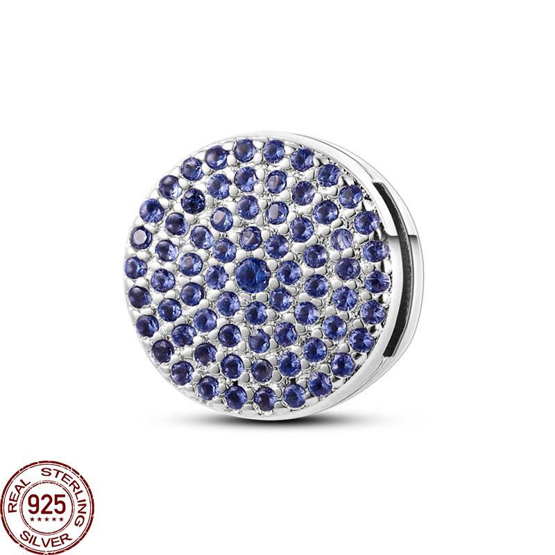 Женская цепочка-зажим из стерлингового серебра 925 пробы с сеткой, круглая подвеска в виде бабочки, подходит для оригинального браслета из сетки своими руками