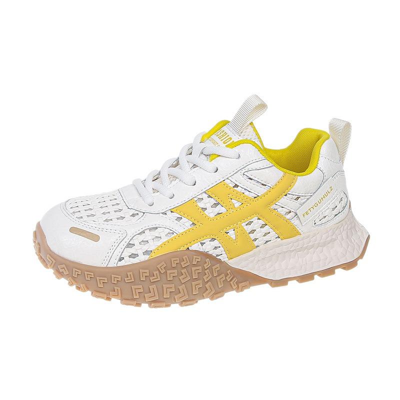 Casual shoes women's summer new fashionable versatile woven mesh breathable and comfortable dad shoes