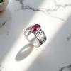 Розовый рубеллит драгоценный камень 925 стерлинговое серебро ювелирные изделия ручной работы модное кольцо RR-16-17