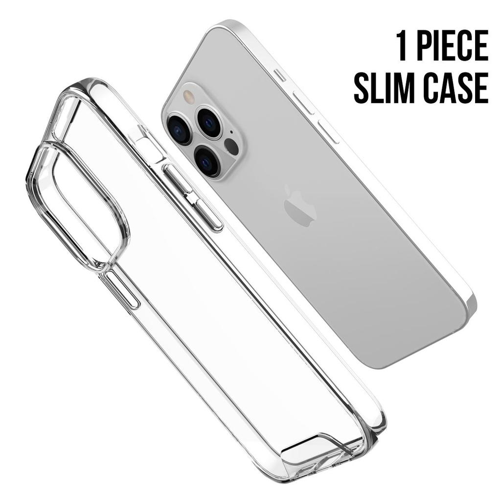 For iPhone 11 12 Mini 13 14 Pro Max 6 7 8 Plus X Xs Max Xr Space Transparent Cover Bumper High Hardness Acrylic Clear Phone Case