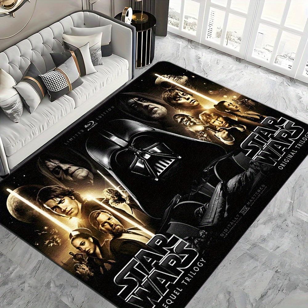 1pc STAR WARS Room Carpet - Star Wars Themed with Iconic Characters &, Non-Slip Suitable for Bedroom, Living Room, - Room Deco