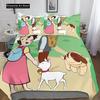 3D Печать Аниме Хайди, Девочка Альп Постельный Набор Односпальный Полуторный Двуспальный Квинсайз Кингсайз Набор для Кровати Взрослый Детский Спальня Комплекты Пододеяльников
