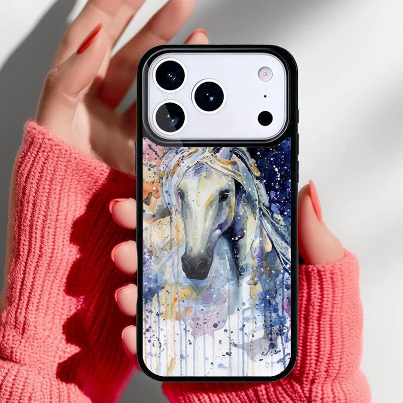 Красочный Радужный Акварельный Чехол для Телефона для iPhone 17 16 15 14 13 Pro Max Задняя Крышка для 12 11 Pro Coque