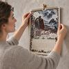 Functional Art Hanging Painting 2027 Wall Calendar, Vintage Illustrated Calendar with 12 Plays Through, Romance Daily Task Management Planner Literary
