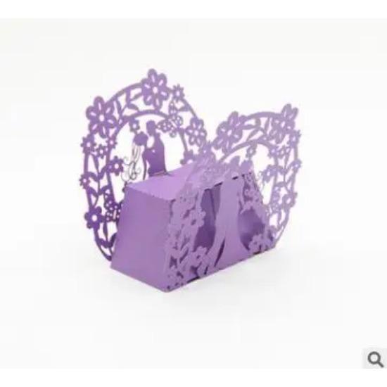 Лазерная резка Подарочная коробка для жениха и невесты Свадебные сувениры и подарки Коробка для конфет Свадебная подарочная коробка Свадебная коробка для конфет 50 шт. 100