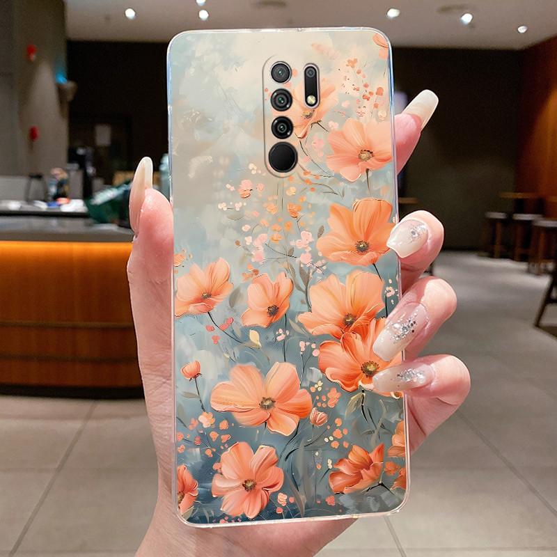 For Xiaomi Redmi 9 Prime Case Redmi 8 Shells Butterfly Protective Thin Cases For Redmi 8A Capa Bag Soft Silicone TPU Phone Cover