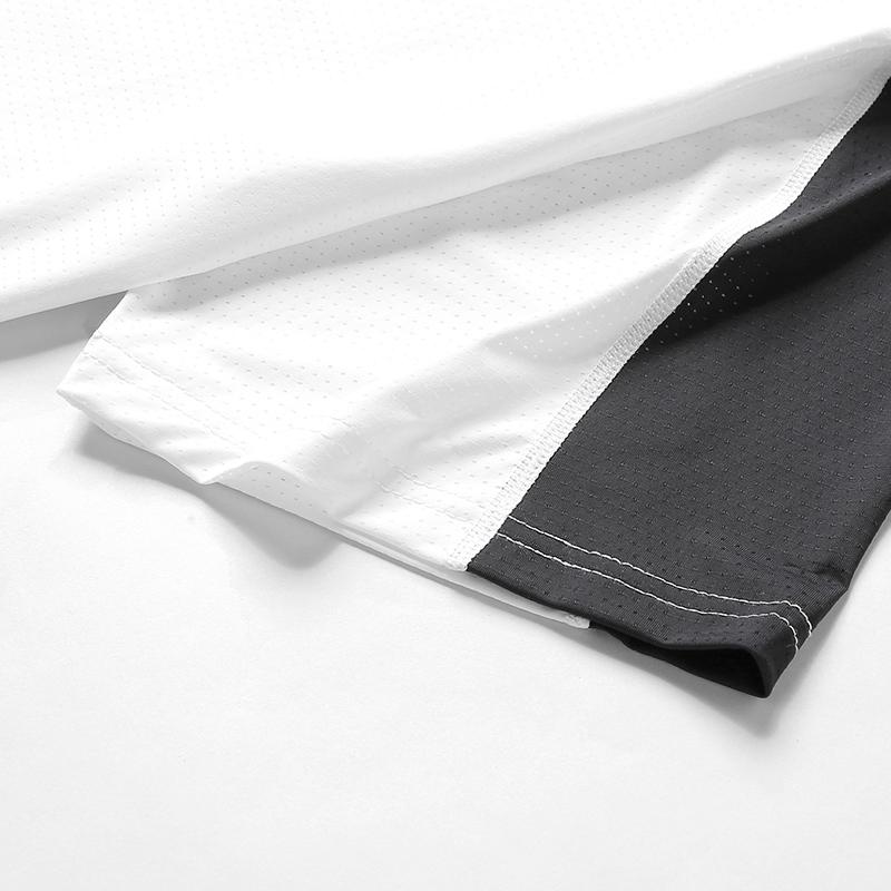 Тонкая футболка с круглым вырезом, летняя спортивная футболка для бега, цветная мужская и женская короткая футболка, повседневная, свободная, из шелка, быстросохнущая