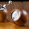 Hand Cranked Wooden Ball Grinder, Multi-Purpose Black Pepper Powder Salt Barbecue Spice Mini Grinder, Suitable For Kitchen Tools