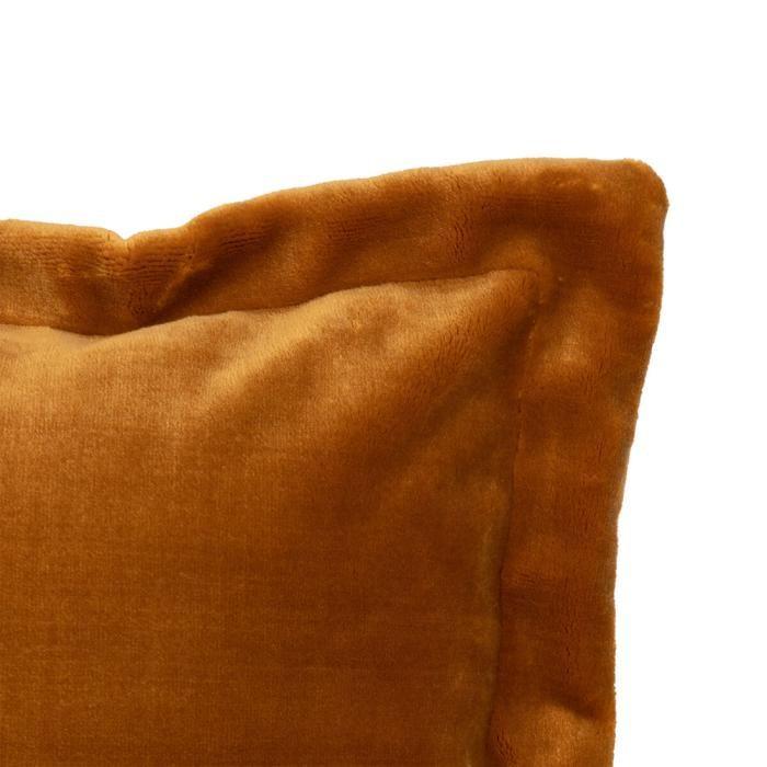 Coussin "Cuddly" 38 x 58 cm et 53 x 53 cm flanelle 550 g - Cuddly Cumin - Coussin 38 x 58 cm