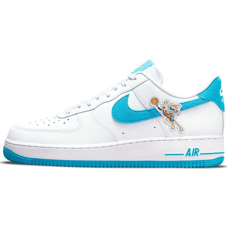 Space Jam x Nike Air Force 1 07 Low Hare Мужские Кроссовки Белые Светло-Голубые DJ7998-100