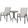 Three-Piece Outdoor Garden Set - Light Grey