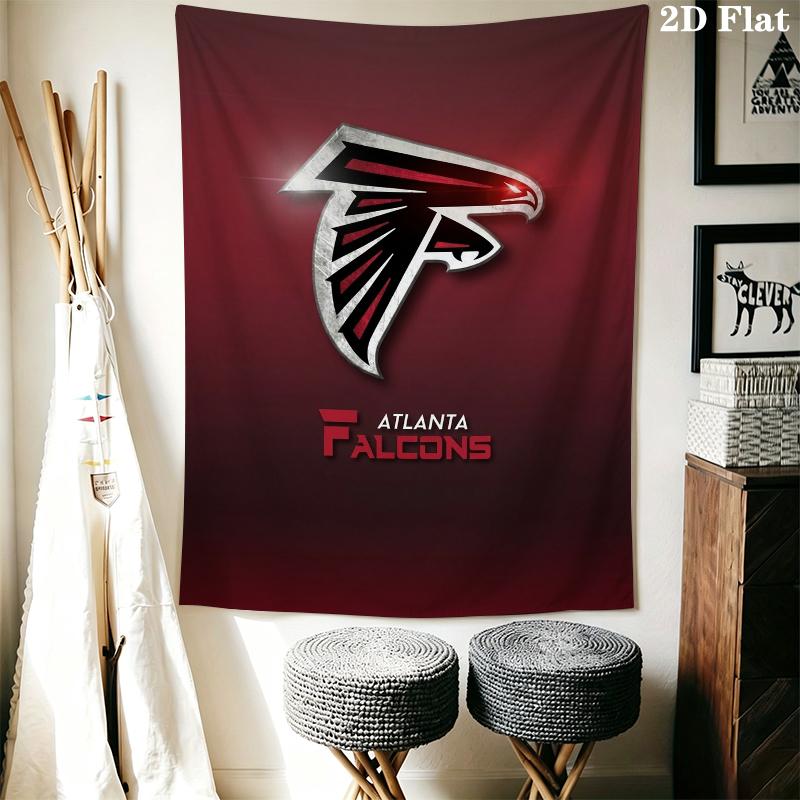 Atlanta Falcons Wall Tapestry Aesthetic Wall Hanging Printed Fabric Blanket Decorative Tapestries for Bedroom Living Room Home Decor
