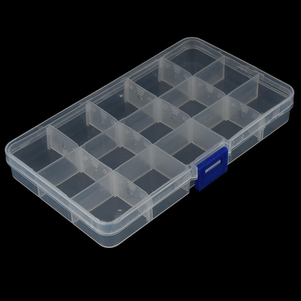1Pcs Multi-Grid Transparent Storage Box Storage Box Medicine Box Free Assembly Finishing Box
