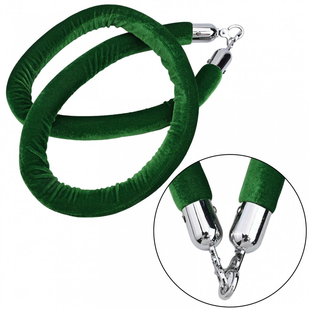 Стильный 5-футовый бархатный канат для контроля толпы бордового цвета для столбиков