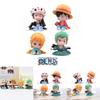 One Piece Action Figure Set With Luffy, Zoro, Nami, And Law Cute And Collectible Anime Toys