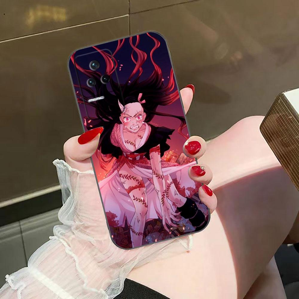 Чехол для телефона Demon Slayer Танджиро для Redmi K60 K40 K30 15 15C 14C 13C 12C 12 10 10C 9T 9C 9A 9 8 8A A1 A2 A3 Plus