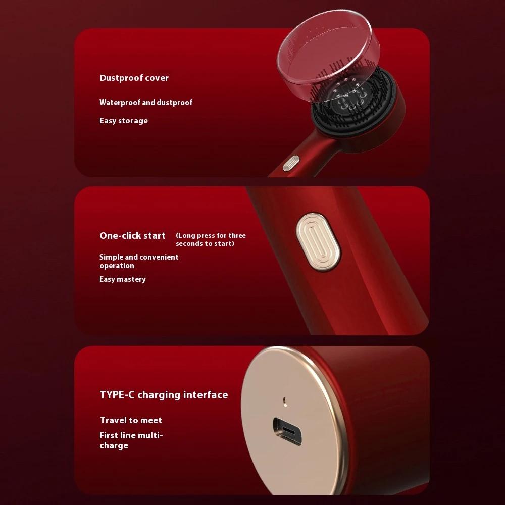 3 Modes Electric Multifunctional Infrared Therapy Comb Promote Hair Growth Massage of Hair Follicles Essence Oil Applicator