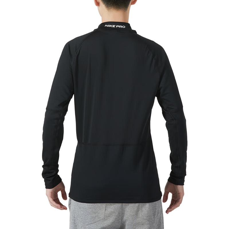 Nike Футболки Мужские Черные С Высоким Воротником Умеренный Прямой Крой FB8516-010