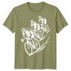 3 Cyclists Unisex T Shirt Cycling Bike Rider Cycle Gift Idea Graphic Tee