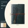 Retro Leaf Ring-Bound Travel Journal Notebook
