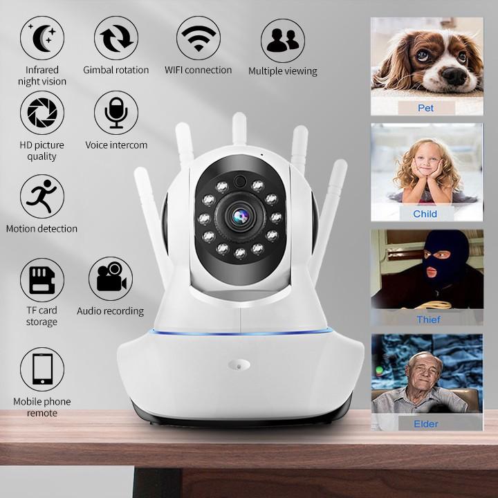 New Home Security Wifi IP Camera 1080P Indoor Surveillance Color Night Vision Camcorder Wireless Video Camera Remote Control Baby Camera