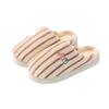 Cotton Slippers Autumn and Winter Indoor Home Non-slip Thick Bottom Couple Style Velvet Warm Color Striped Cotton Mop