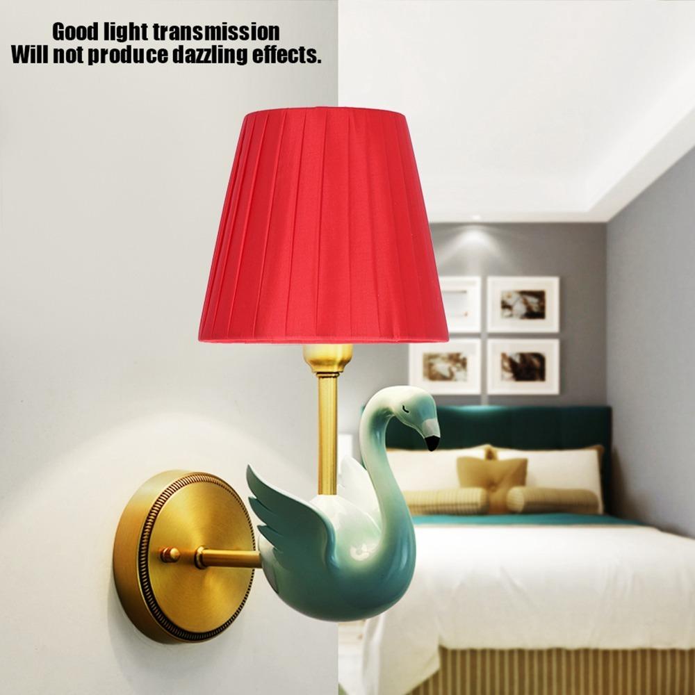 6PCS Lightweight Cloth Lampshade Fabric Chandelier Lampshade Modern Simple Lampshade  Wall Lamp