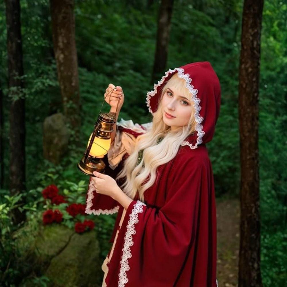 Пальто с капюшоном оверсайз, на шнуровке, винтажное, плащ с капюшоном, креативный подарок, плащ с капюшоном на Хэллоуин