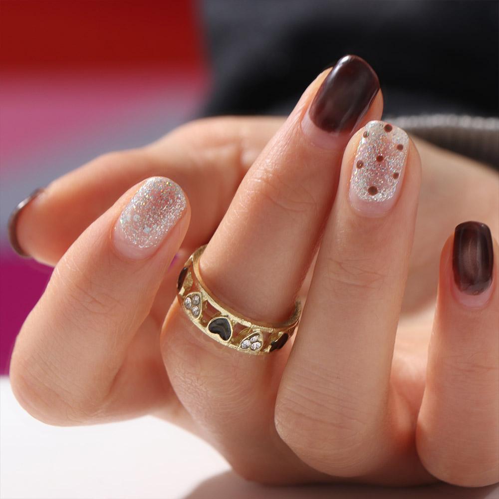 Adjustable Heart Ring Exquisite Rhinestone Ring Trendy Finger Ring  Hipster