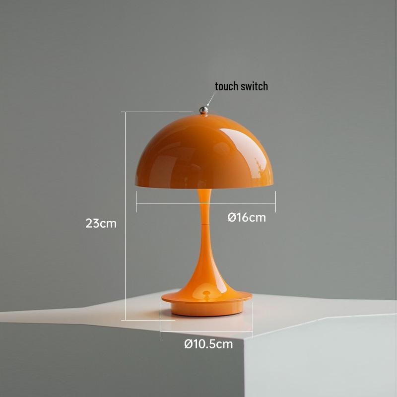 Modern Minimalist Mushroom Table Lamp: Nordic Bedside Light for Warm, Romantic, and Creative Bedroom Decor