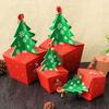 10 Pcs DIY Christmas Tree Candy Box Paper Gift Packaging Box Christmas Gift Box  New Year