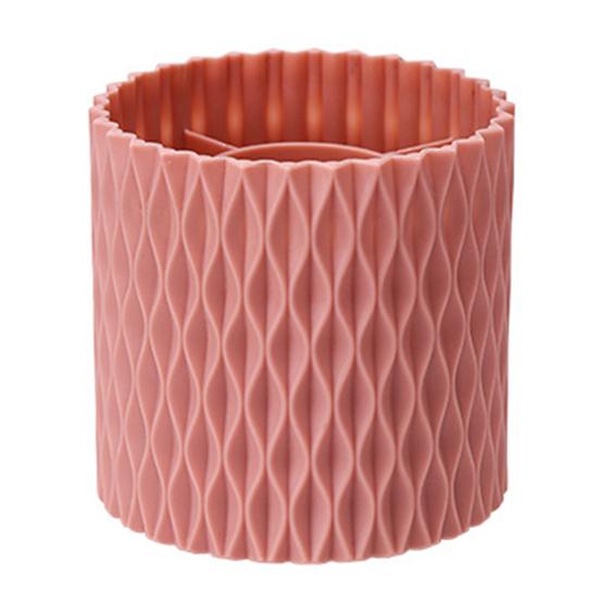 Вращающийся на 360° органайзер для кистей для макияжа, ведро для хранения кистей большой вместимости