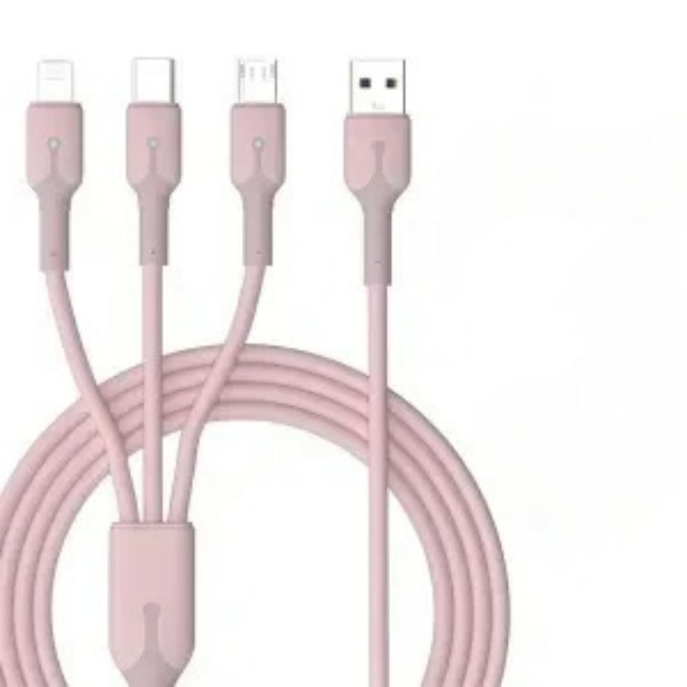 Кабель для быстрой зарядки 3 в 1 66 Вт 3 А Кабель Type C Micro USB для iPhone Кабель для зарядки для Samsung Xiaomi Зарядный кабель USB для передачи данных